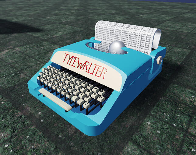 An old fashioned typewriter